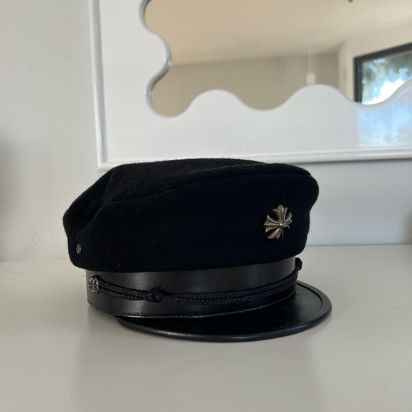 ❌SOLD❌Chrome Hearts Wool Cross Captain Beret - Picture 6 of 14